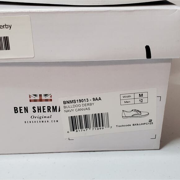 Ben Sherman Bulldog Derby Canvas Sneakers 12 - Picture 10 of 11
